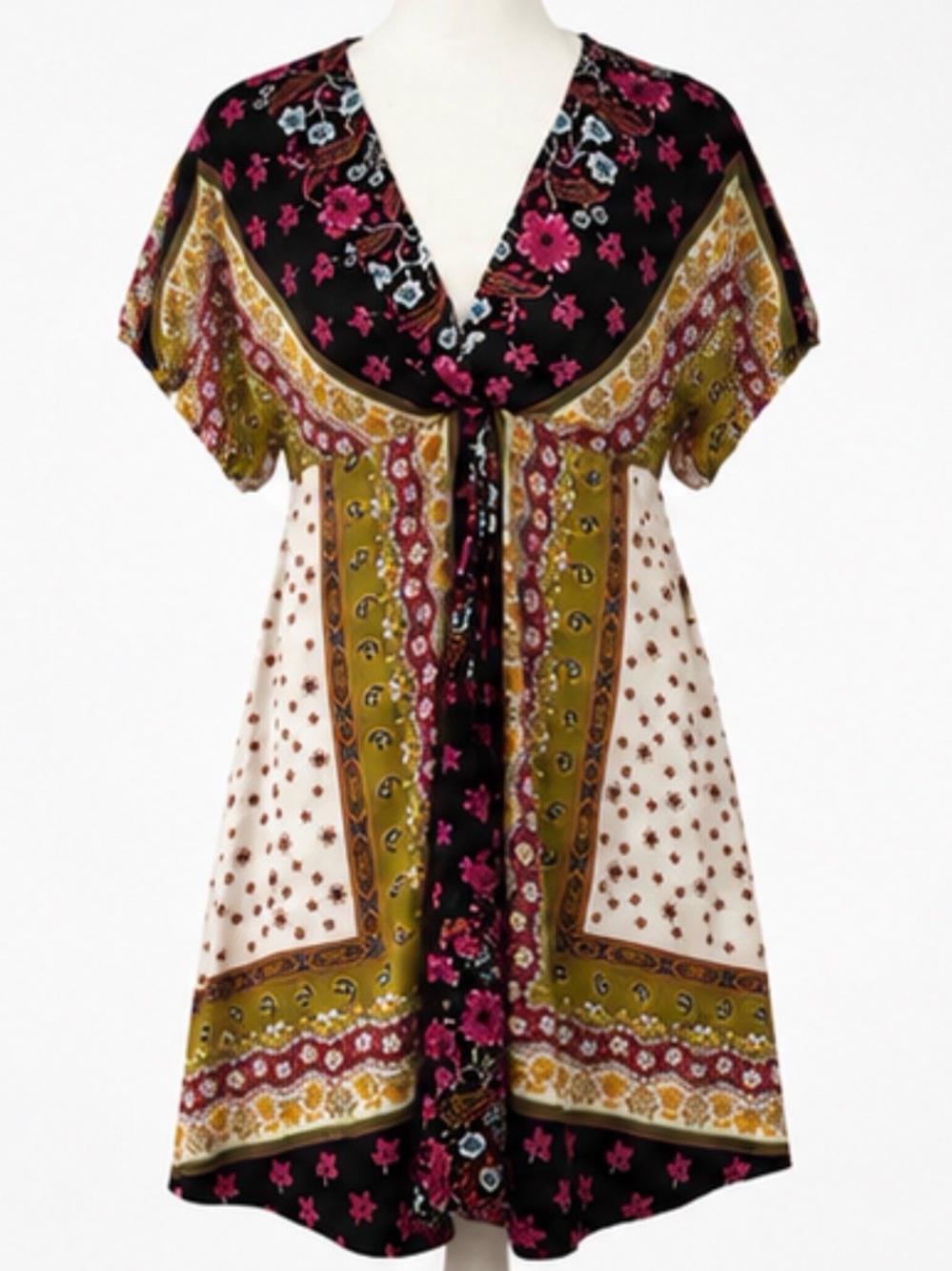 Single Dress Brand Medium 100% Silk Floral Dress NWT
